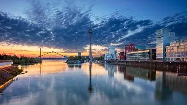 Spedition Düsseldorf mit Transportlaufzeiten und Preisen bei kvouts
